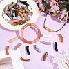 88Pcs 11 Colors Opaque Acrylic Beads MACR-PA0001-89-4