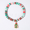 Christmas 304 Stainless Steel Enamel Charm Bracelets AH2991-25-1