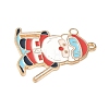 Christmas Alloy Enamel Pendants ENAM-B035-02J-11KCG-2