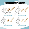 48Pcs 8 Styles Eco-Friendly Brass Watch Band Clasps KK-PH0015-11-2
