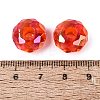 Transparent Acrylic European Beads OACR-E033-25H-3