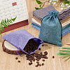 Burlap Packing Pouches Drawstring Bags ABAG-BC0001-16-4