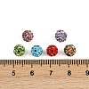 Polymer Clay Rhinestone Beads RB-H284-6MM-Half-M-2