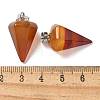 Natural Red Agate Pendants G-B127-13P-01-3