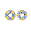 Brass Enamel Beads KK-P290-31G-01-1