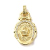 Rack Plating Brass Micro Pave Cubic Zirconia with Sea shell Pendants KK-Q795-15A-G-1