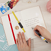 CRASPIRE 3Pcs 3 Colors Polyester Elastic Bookmarks AJEW-CP0007-59-3