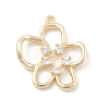 Brass Micro Pave Cubic Zirconia Pendants LS-KK-D283-05G-1