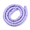 Handmade Polymer Clay Beads Strands LS-CLAY-R089-6mm-120-2