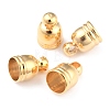 Brass Cord End Cap for Jewelry Making KK-O139-14B-G-1