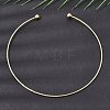 201 Stainless Steel Twist Cuff Choker Necklaces SA-CBA4A0D-01G-1