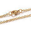 304 Stainless Steel Cable Chain Necklaces NJEW-M151-24-2