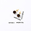 Handmade Fashion Natural Blue Agate Stainless Steel Bead Earrings Accessories for Autumn/Winter VH6205-2-1