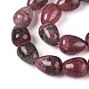 Baking Paint Crackle Glass Beads Strands DGLA-N019-03A-12-3