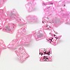 20PCS Mixed Grade A Square Shaped Cubic Zirconia Pointed Back Cabochons X-ZIRC-M004-5x5mm-2