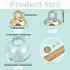 60Pcs Round Mechanized One Hole Blown Glass Globe Ball Bottles BLOW-PA0001-03B-2