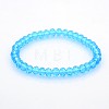 Glass Rondelle Beads Stretch Bracelets X-BJEW-F074-M-2