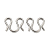 304 Stainless Steel S-Hook Clasps STAS-Z048-06P-1