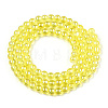 Electroplate Transparent Glass Beads Strands GLAA-T032-T4mm-AB12-3