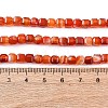Natural Banded Agate/Striped Agate Beads Strands G-G005-B02-01A-3