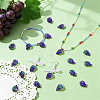 50Pcs Autumn Theme Grape Resin Pendants RESI-GA0001-45-4