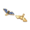 304 Stainless Steel Enamel Pendants STAS-L316-23G-09-2