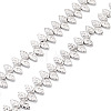 130Pcs 2 Strands Electroplate Glass Beads Strands EGLA-TA0013-56B-3