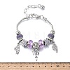 Alloy European Beads Charm Bracelets BJEW-F495-17P-3