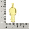 Rack Plating Brass Micro Pave Clear Cubic Zirconia Pendants KK-B091-21G-06-3