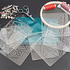 Acrylic Plastic Hollow Painting Silhouette Stencil DIY-WH0204-79-4