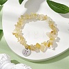Natural Citrine Stretch Bracelets BJEW-JB11147-03-2