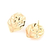 Rack Plating Brass Stud Earring Findings X-KK-M261-46G-2