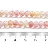 Transparent Crackle Glass Beads Strands CCG-L050-01B-05-4