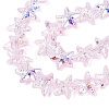 Electroplate Transparent Glass Beads Strands EGLA-Q136-01A-10-3