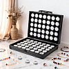 Rectangle Black Aluminum Alloy Organizer Handled Boxes CON-WH0089-254A-4