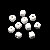 Spray Painted Wooden Beads WOOD-P021-01A-30-1