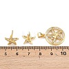 Brass Micro Pave Cubic Zirconia Pendant & Stud Earrings Sets for Women SJEW-F227-01J-G-3