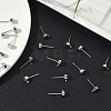 SHEGRACE Brass Stud Earring Findings XGR0105P-151P-4