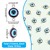 20Pcs 2 Styles Evil Eye Resin Connector Charms FIND-AR0003-29-2