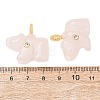 Natural Rose Quartz Carved Pendants G-H357-02G-13-3