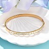 304 Stainless Steel Rhinestone Bangles for Women BJEW-Z092-08G-2