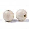 Natural Unfinished Wood Beads WOOD-S651-A30mm-LF-2