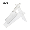 2 Sets Transparent Acrylic Knife Display Stand AJEW-FH0003-64-3
