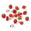 16Pcs 8 Style Handmade Lampwork Pendants LAMP-SW0001-01-13