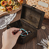 Vintage Wood Jewelry Treasure Chest CON-WH20002-17-3