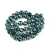 Electroplate Transparent Glass Beads Strands EGLA-ZX001-03A-01-2