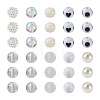 160Pcs 10 Style ABS Plastic Imitation Pearl Beads & Transparent & Opaque Acrylic Beads FIND-SW0001-31-2