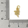 Real 18K Gold Plated Brass Pave Cubic Zirconia Pendants KK-M283-04B-01-3