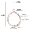 Rondelle Glass & Polymer Clay Rhinestone Beads Phone Hand Strap Chains HJEW-YW0001-05E-3