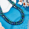 GOMAKERER 2 Strands Natural Chrysocolla and Lapis Lazuli Beads Strands G-GO0001-38A-4
